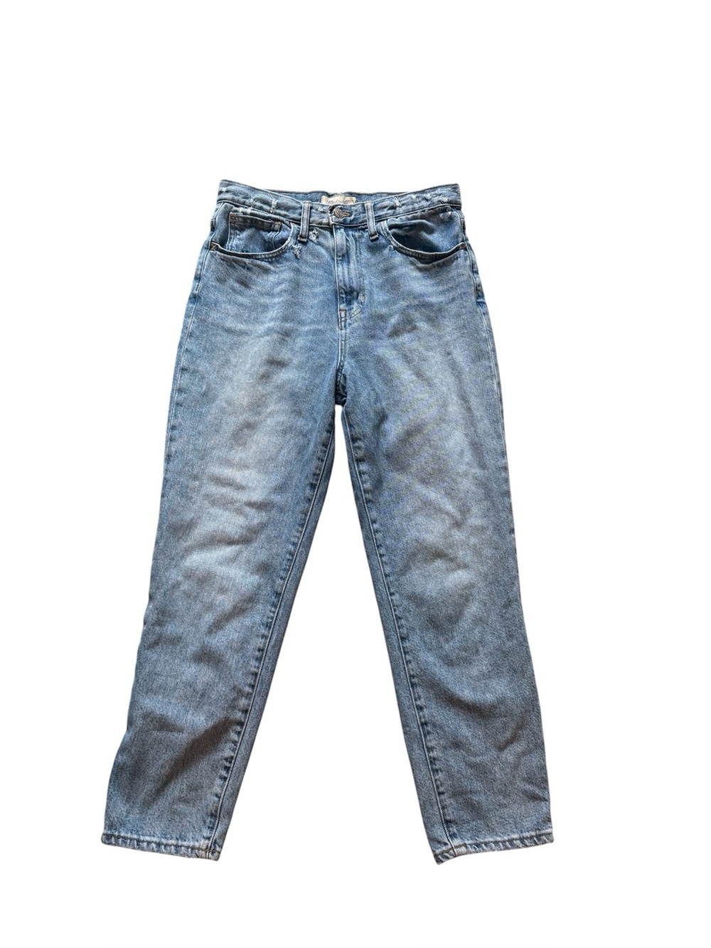 Madewell High Rise Mom Jeans Light Wash Denim Tapered Leg Vintage 100% Cotton - Picture 2 of 9